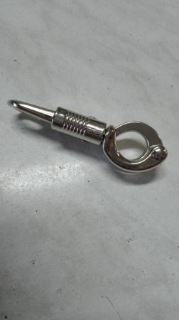 Karabíner Nikkelezett pánik 100mm