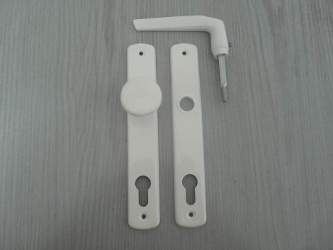 Kilincs+cím fixgombos 410  90mm Cly Fehér