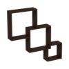 Polc fali lebegö modulos összefonódó wenge (barna) (3 db-os) Polc fali lebegö modulos összefonódó wenge (barna) (3 db-os)